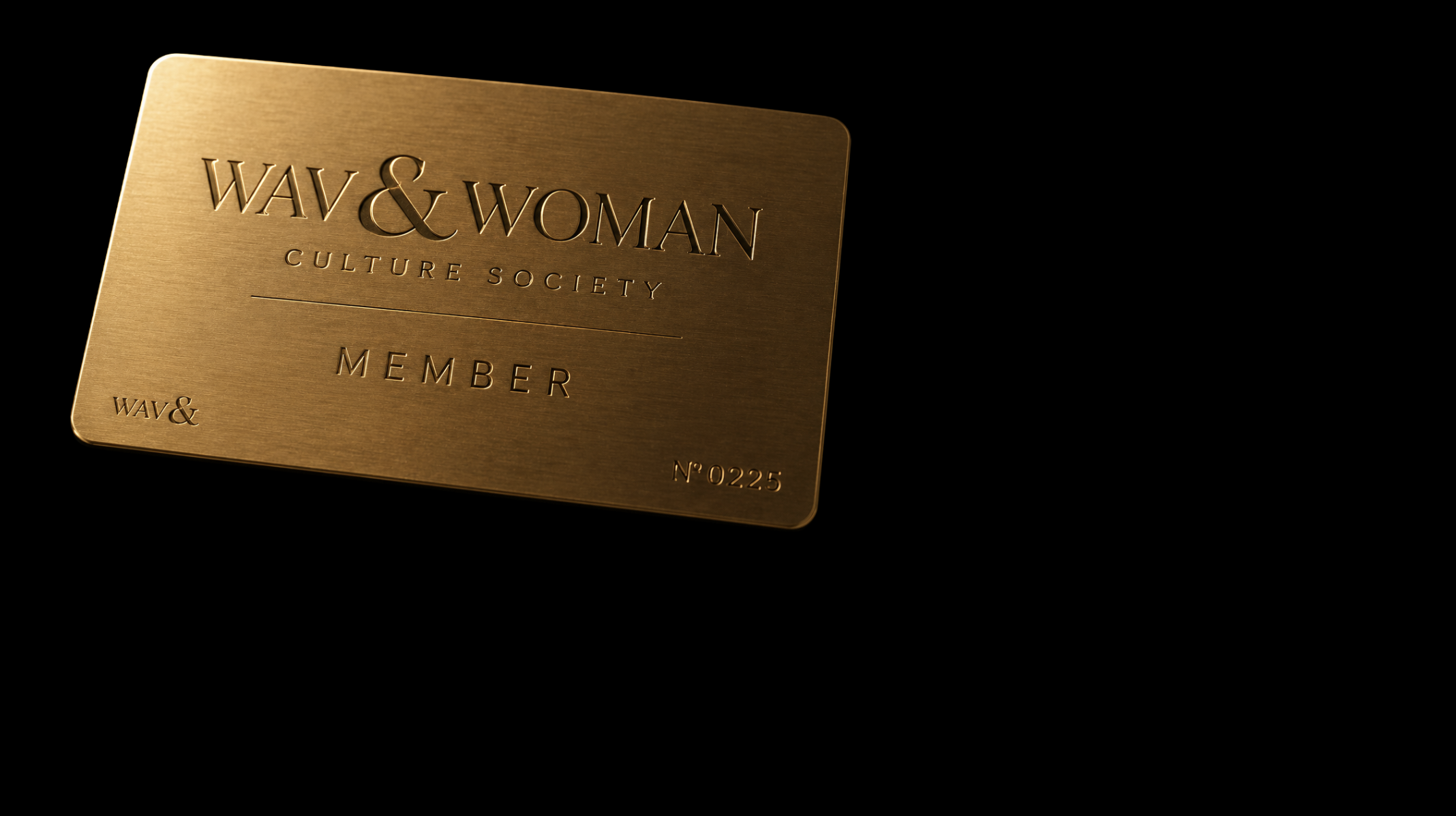 Cartão Membership WAV & Woman Culture Society